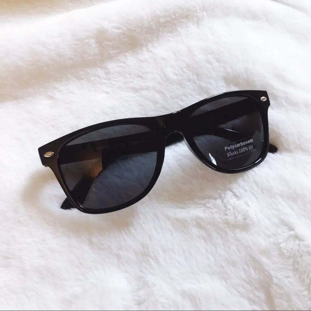Nova Black Unisex Kids Sunglasses
